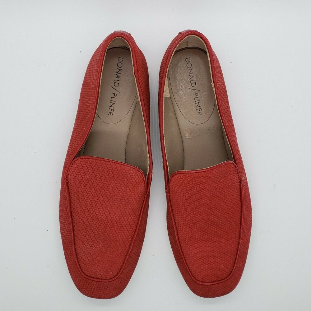 Donald J Pliner Honey Brick Microfiber Square Toe